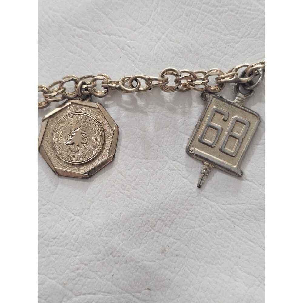 RYTHEM 12K Gold Filled Charm Bracelet Birthday Dangle Charms 7in Slide Closure - Picture 5 of 16